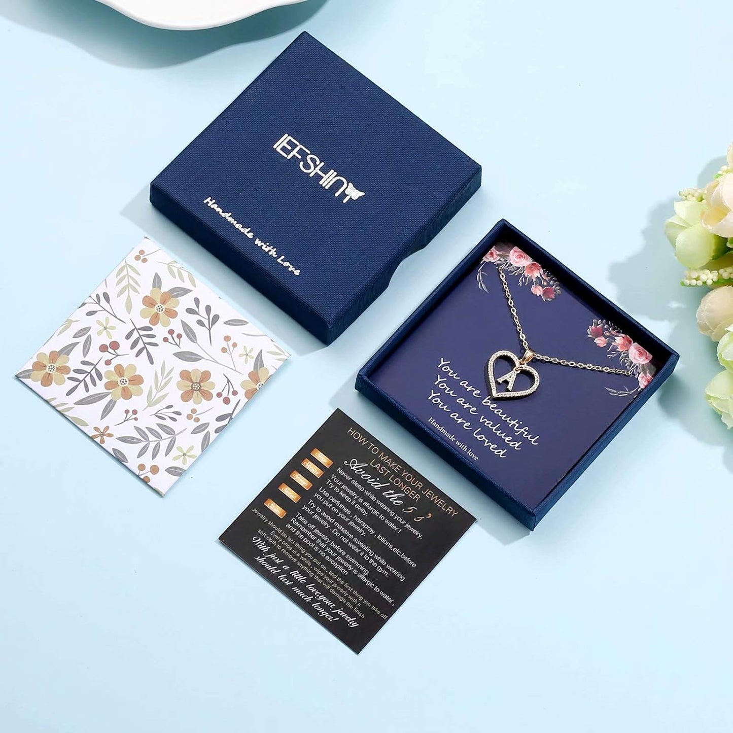 IEFSHINY Initials Letter Necklace for Women and Girls, 14K Gold Plated K Letter Big CZ Pendant Necklace for Teens, Jewelry Gift for Mother'S Day and Valentine'S