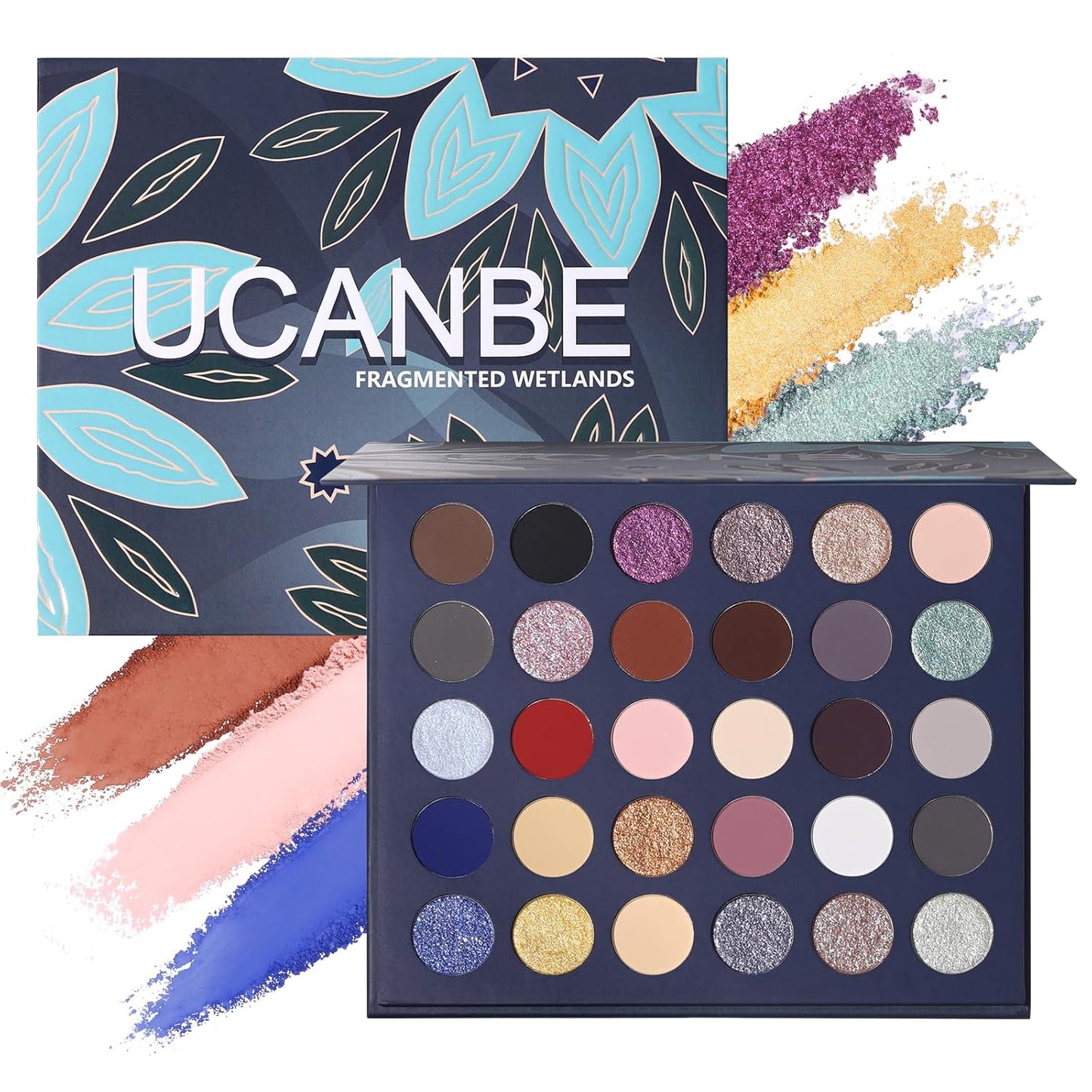 UCANBE Toffee Fusion Nude Eyeshadow Palette, 48 Neutral Shades Naked Eye Shadow Makeup Pallet, High Pigmented Matte Glitter Shimmer Make up Kit for Women Girls