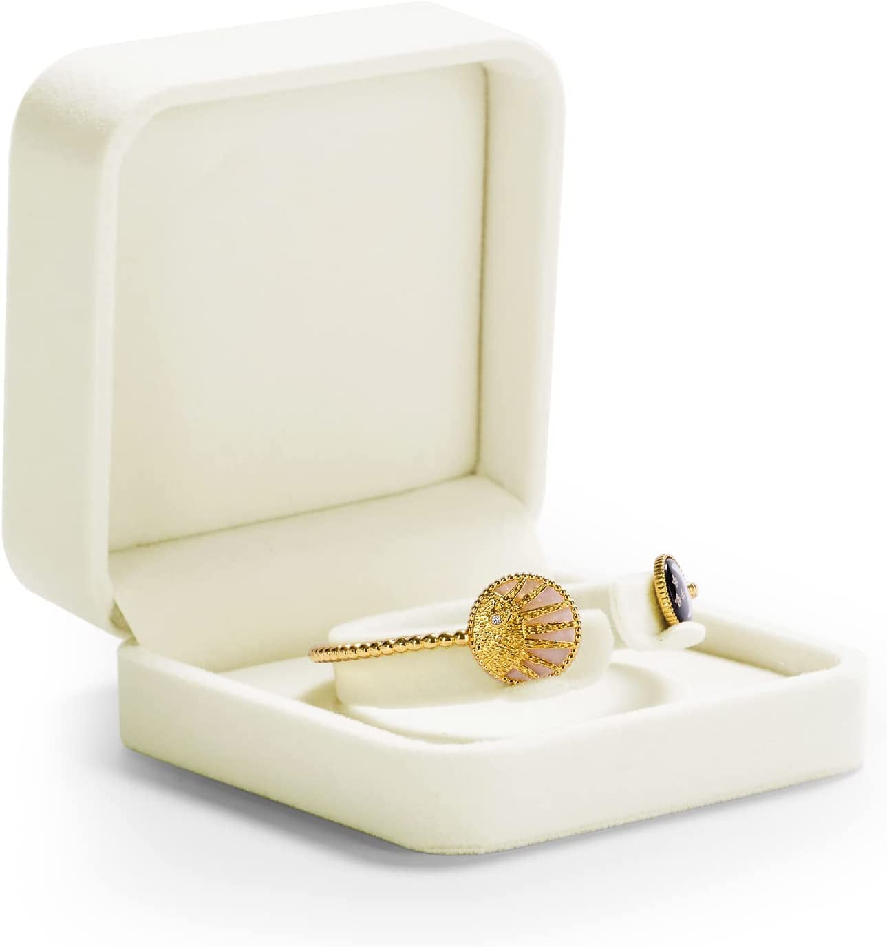 Oirlv Velvet Earring Gift Box Wedding Valentine'S Day White Earrings Stud Case