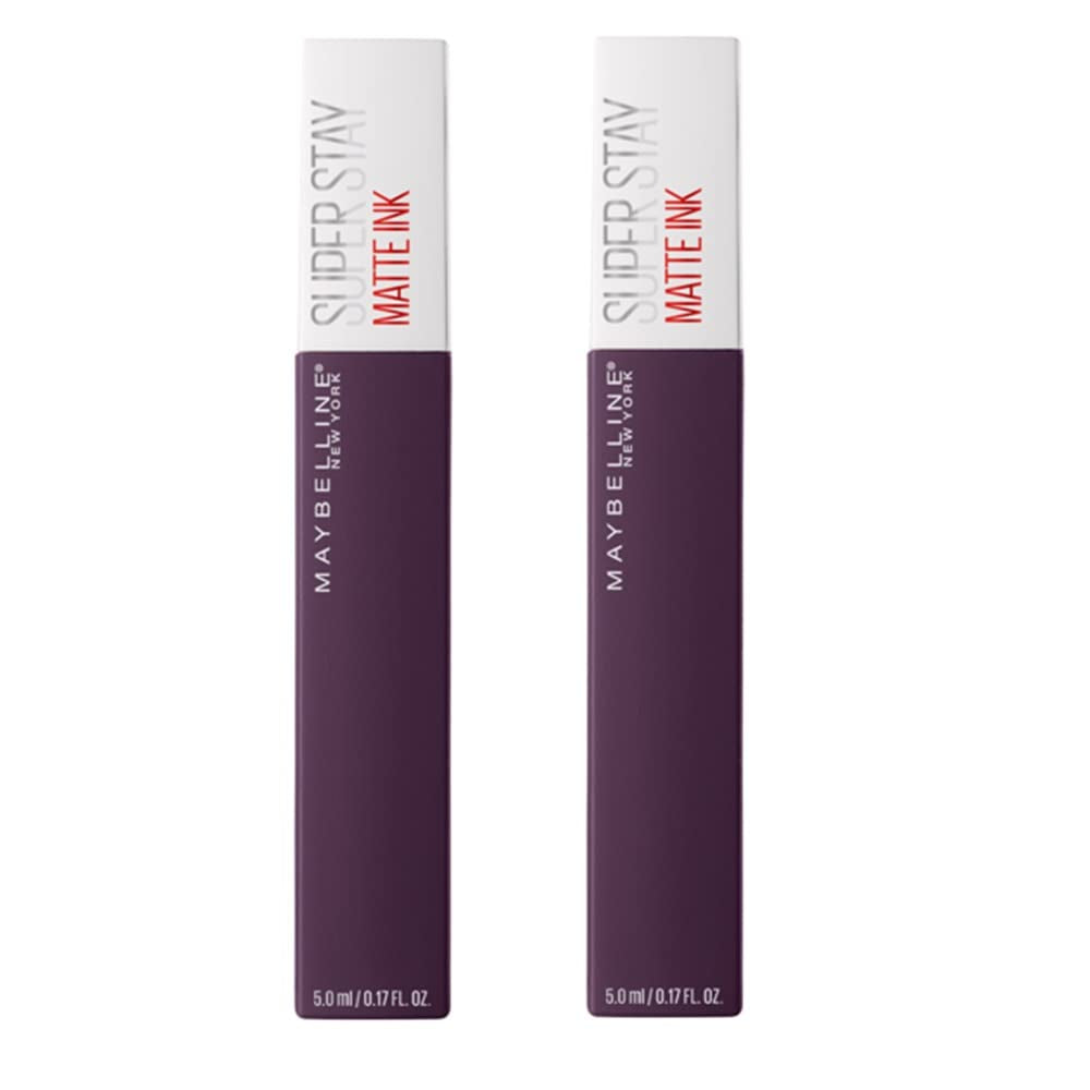 Maybelline Super Stay Matte Ink Liquid Lipstick Makeup, Long Lasting High Impact Color, up to 16H Wear, Exhilarator, Ruby Red, 1 Count, Packaging May Vary
