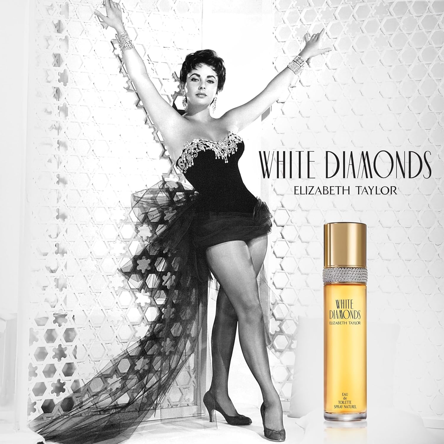 Elizabeth Taylor White Diamonds Women'S Perfume, Long-Lasting Floral Fragrance, Eau De Toilette EDT Spray, Gift for Her, 3.3 Fl Oz