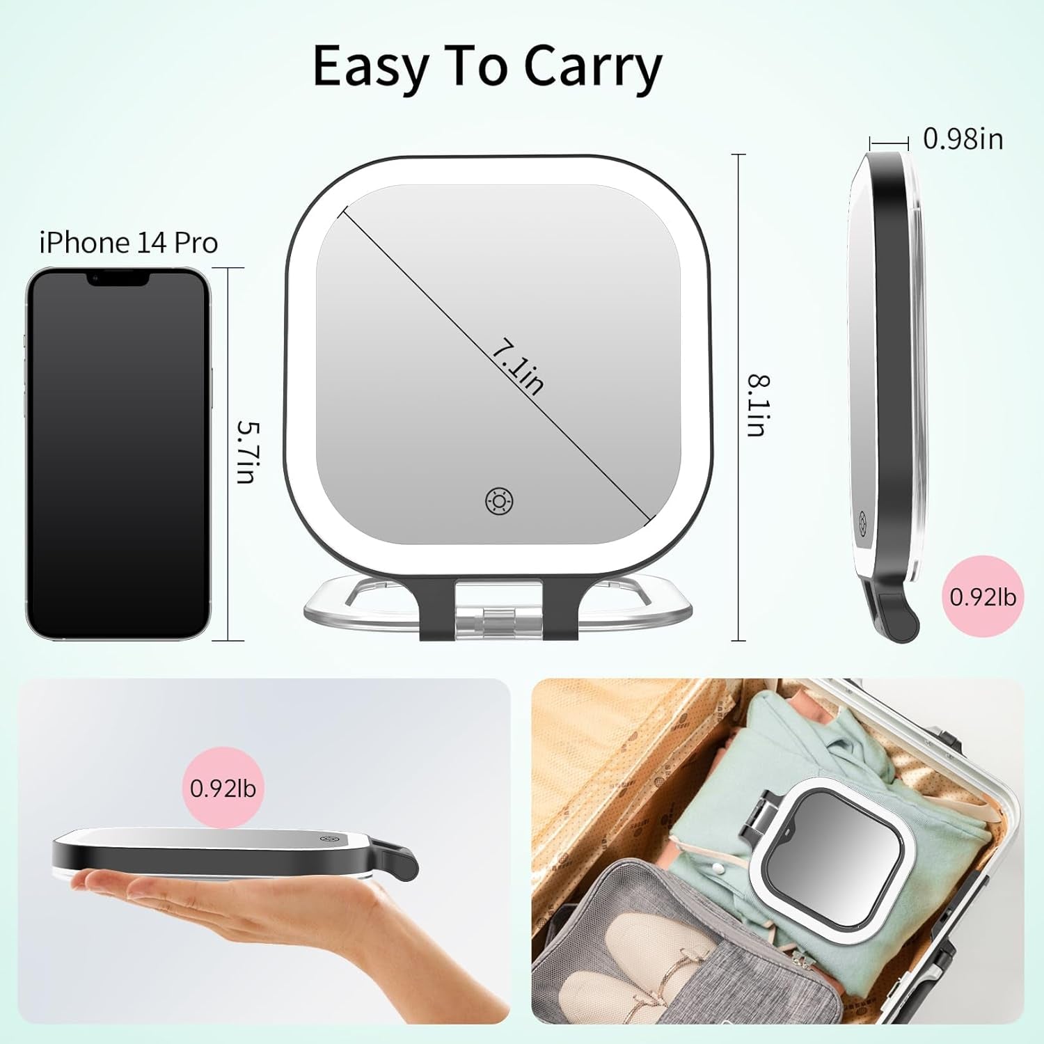 FASCINATE Magnifying Makeup Mirror + Desk Mirrorr