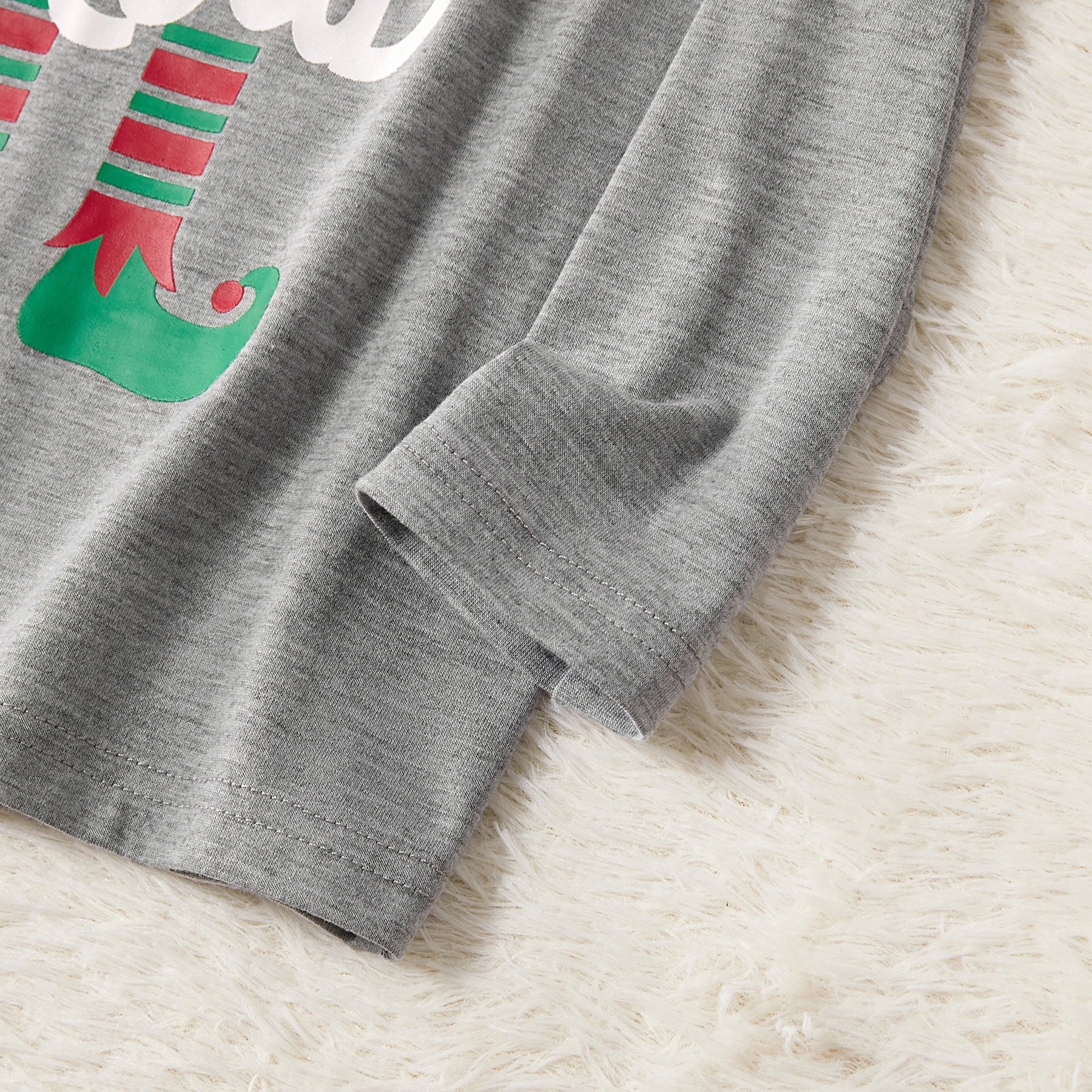 Baby Christmas Pajamas for Family Green Grey Long Sleeve Shower Gifts Pjs with Socks, One-Piece, Size 3-6M