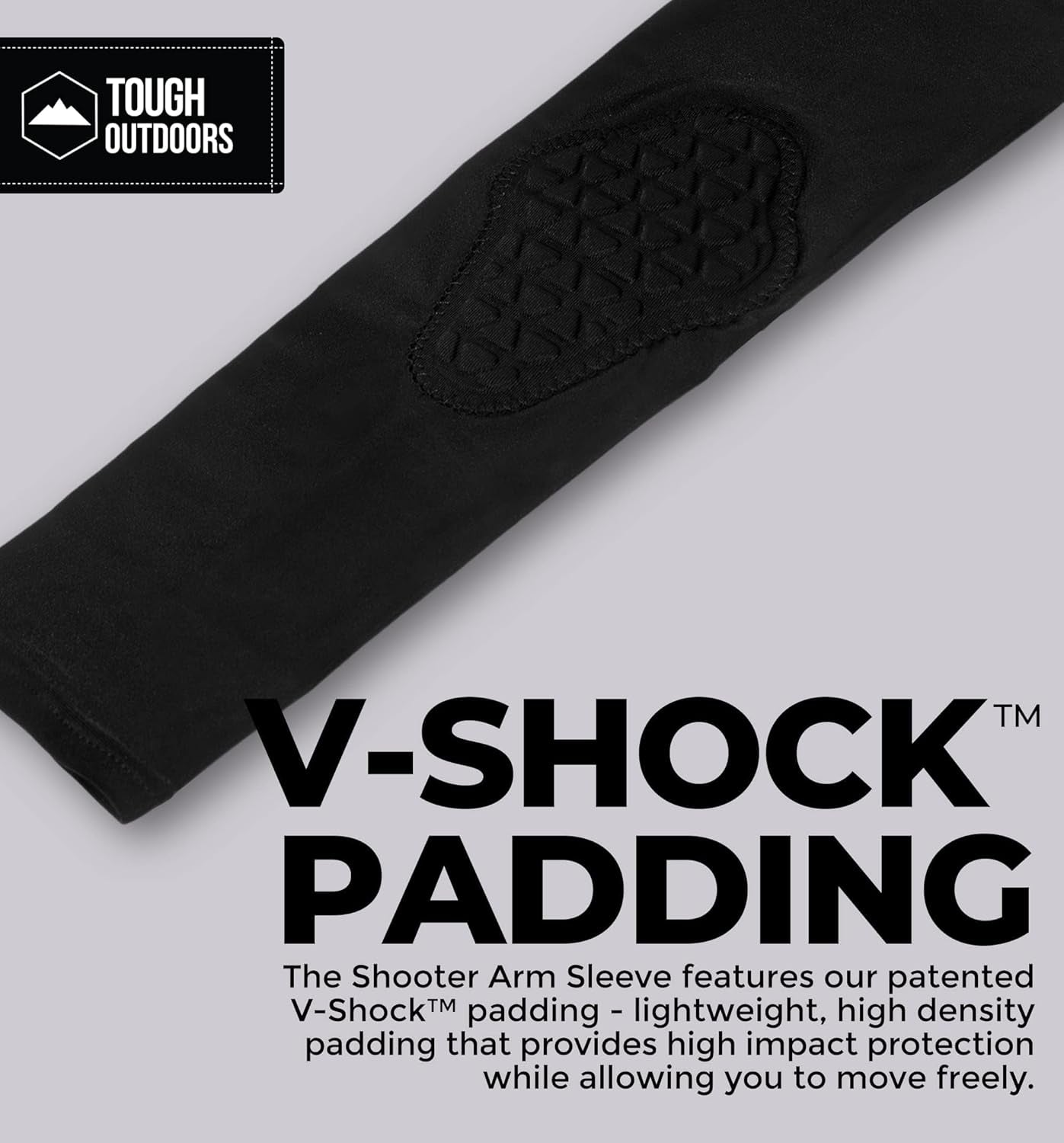 Tough Outdoors Padded Arm Sleeve - Padded Elbow Sleeve, Basketball Arm Sleeve - Volleyball Elbow Sleeve, Football Arm Pad