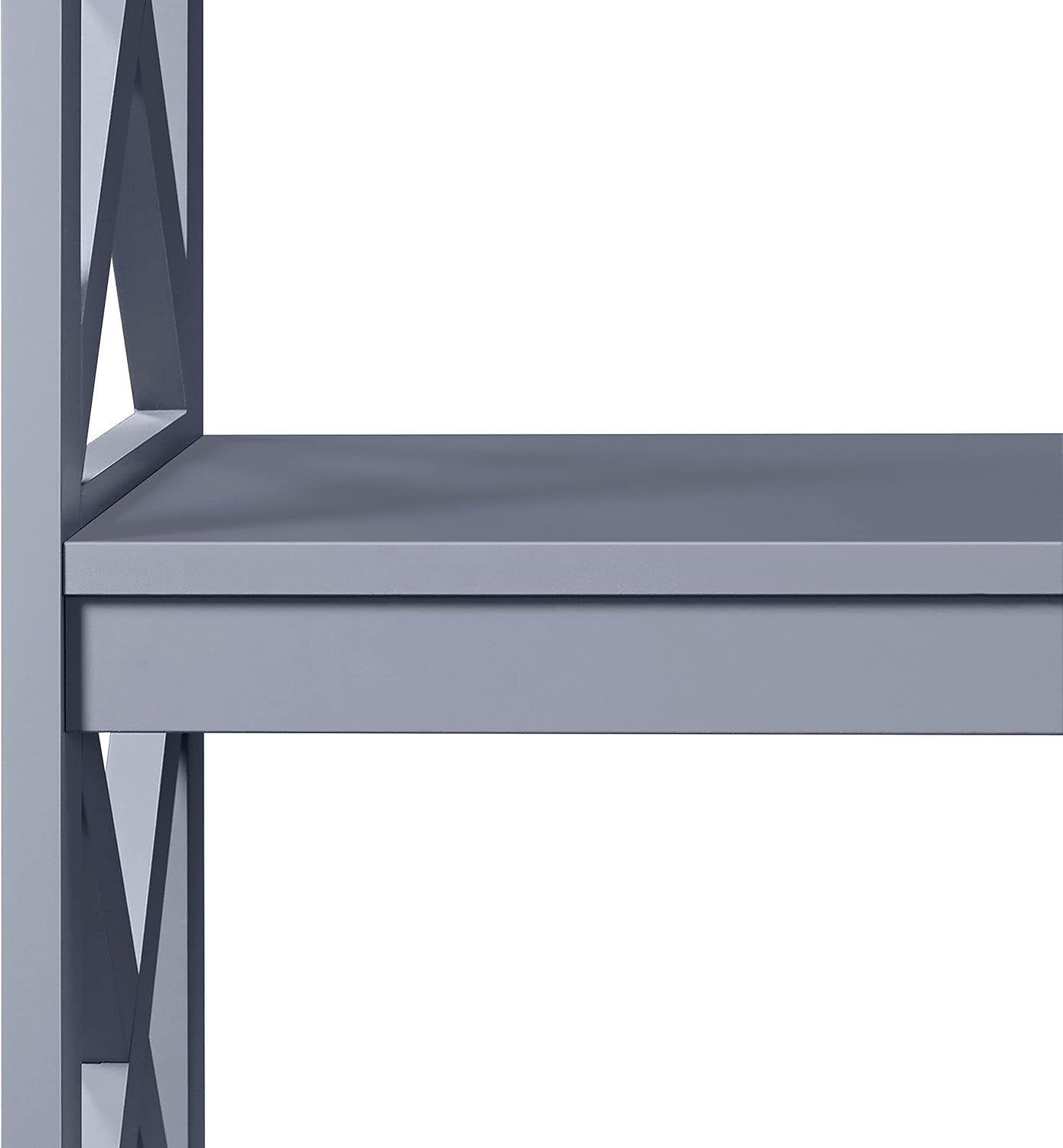 Yaheetech Console Table with 3 Storage Shelves, Entryway Table Sofa Side Table Narrow Long Bookshelf for Hallway Living Room, Accent Furniture, Gray