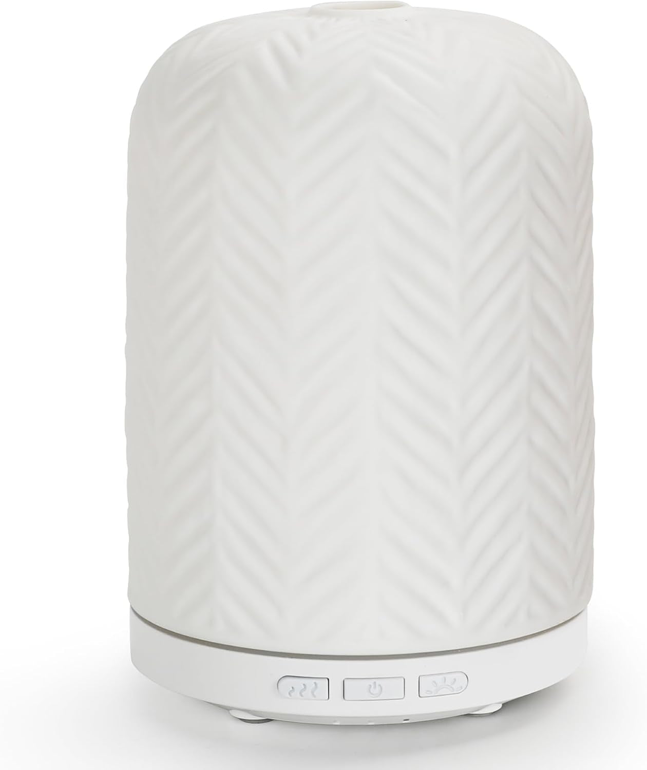 Essential Oil Diffuser,110Ml Diffusers for Essential Oils Large Room, Ceramic Diffusers Decorative Ultrasonic Defuzzer, Ideal for Aesthetic Home,Dorm Décor, Yoga,White