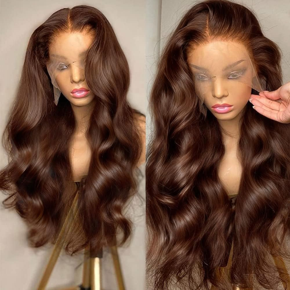 Glueless Wigs Human Hair Pre Plucked Pre Cut 9X6 Straight Lace Front Wigs Human Hair Hd Lace Front Closure Wigs for Women 250% Density Wear and Go Glueless Wig Ready to Wear Natural Black24Inch