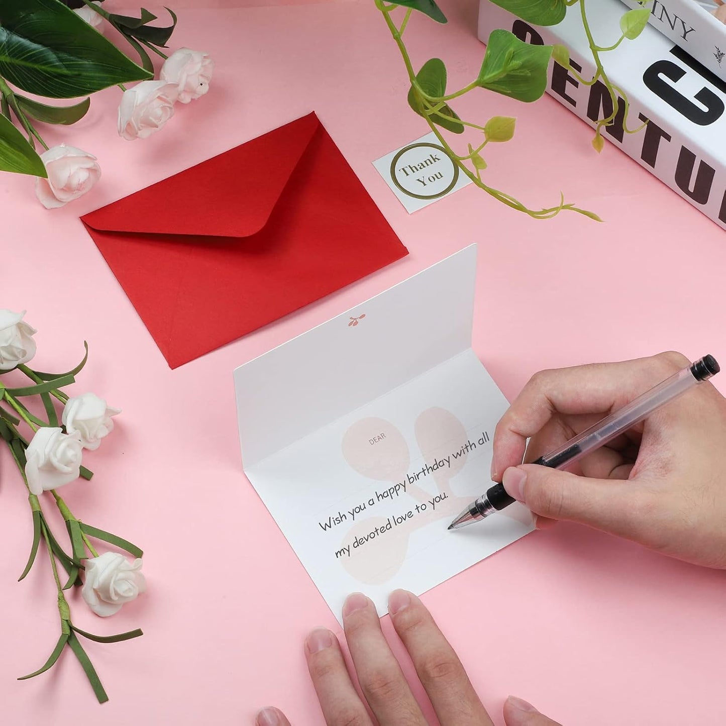 Feeyowipreserved Real Rose with Heart Necklace and Greeting Card. Forever Gifts for Women/Mom/Her/Girlfriend/Wife/Valentine’S Day/Birthday/Anniversary/Thanksgiving/Christmas Wedding (Red)