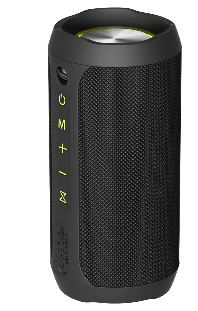 M6PRO Bluetooth Portable Speaker, Outdoor Speakers, Black, 1 Pack