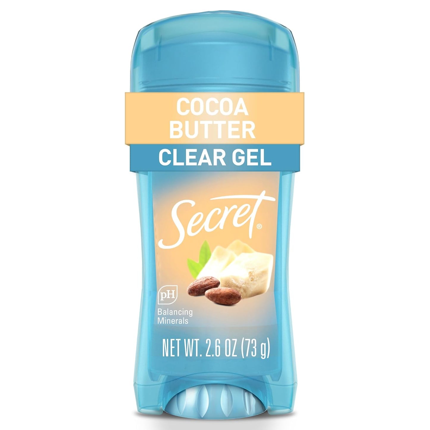 Secret Fresh Antiperspirant Deodorant for Women, 72Hr Breathable Sweat & Odor Protection, Instant Freshness & Gentle, PH Balancing Minerals, Clear Gel, Nurturing Coconut Scent, 2.6 Oz