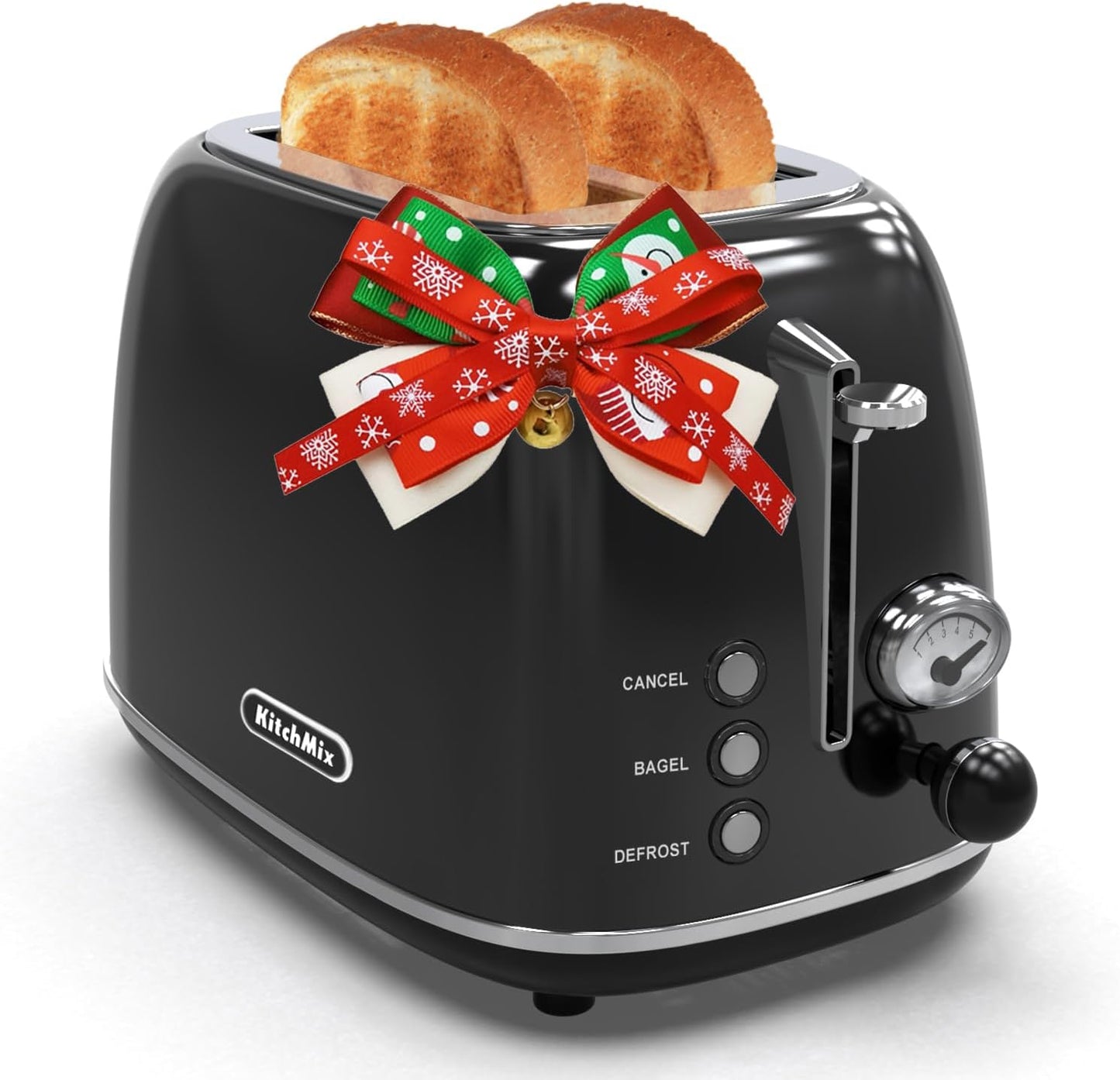 Toaster 2 Slice,Retro Stainless Steel Toaster with 6 Settings, 1.5 in Extra Wide Slots, Bagel/Defrost/Cancel Function, Removable Crumb Tray (Baby Pink)