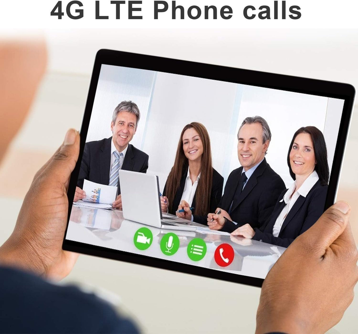 2 in 1 Tablets, Android 10.0 Tablet PC with Wireless Keyboard Case, 4GB RAM 64GB ROM/128GB Computer Tablets, Quad Core, HD/IPS, 8000Mah, 13MP Dual Camera, Cellular Dual 4G SIM + Wifi, DGO-P8