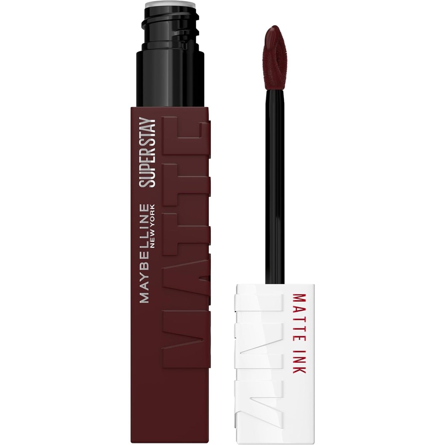Maybelline Super Stay Matte Ink Liquid Lipstick Makeup, Long Lasting High Impact Color, up to 16H Wear, Exhilarator, Ruby Red, 1 Count, Packaging May Vary