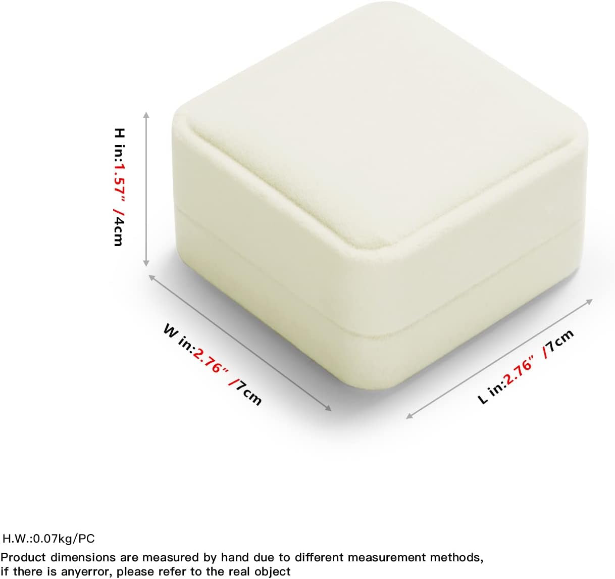 Oirlv Velvet Earring Gift Box Wedding Valentine'S Day White Earrings Stud Case