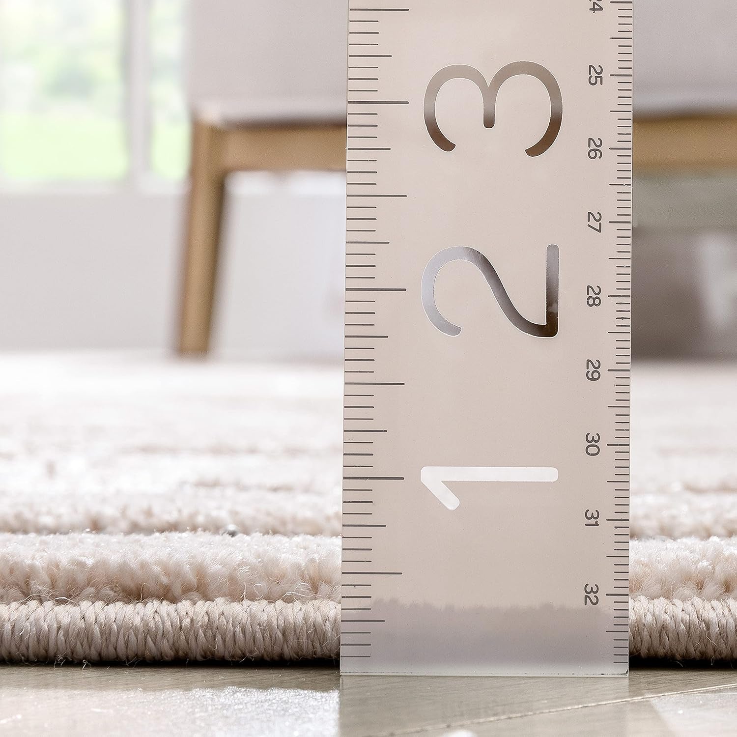 Well Woven Harlow Zara Tribal Moroccan Diamond Pattern Beige High-Low 5'3" X 7'3" Area Rug