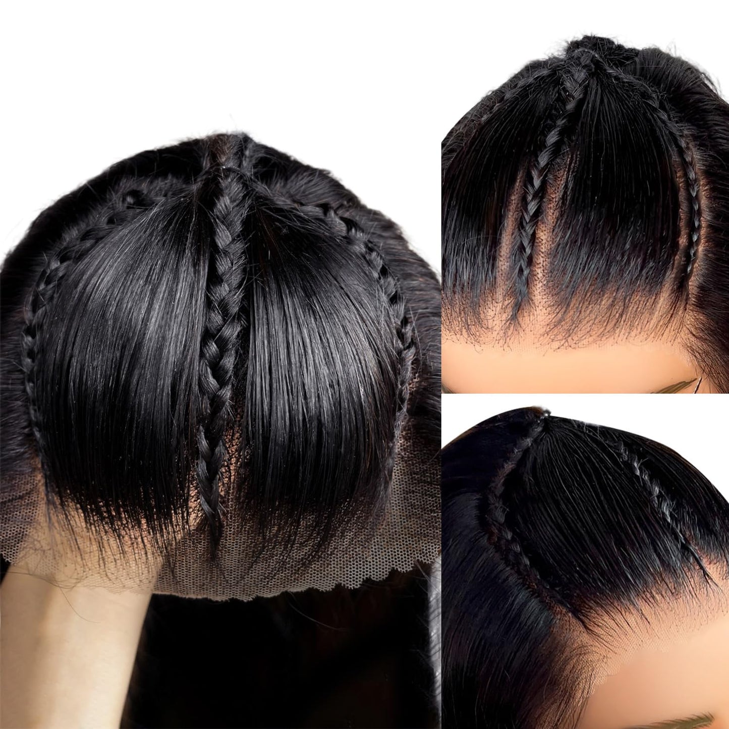 Glueless Wigs Human Hair Pre Plucked Pre Cut 9X6 Straight Lace Front Wigs Human Hair Hd Lace Front Closure Wigs for Women 250% Density Wear and Go Glueless Wig Ready to Wear Natural Black24Inch