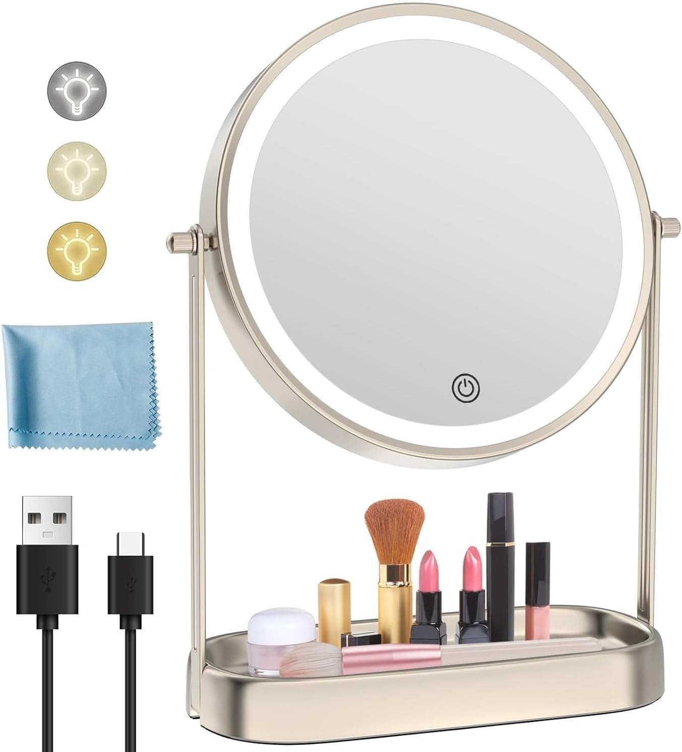 FASCINATE Magnifying Makeup Mirror + Desk Mirrorr