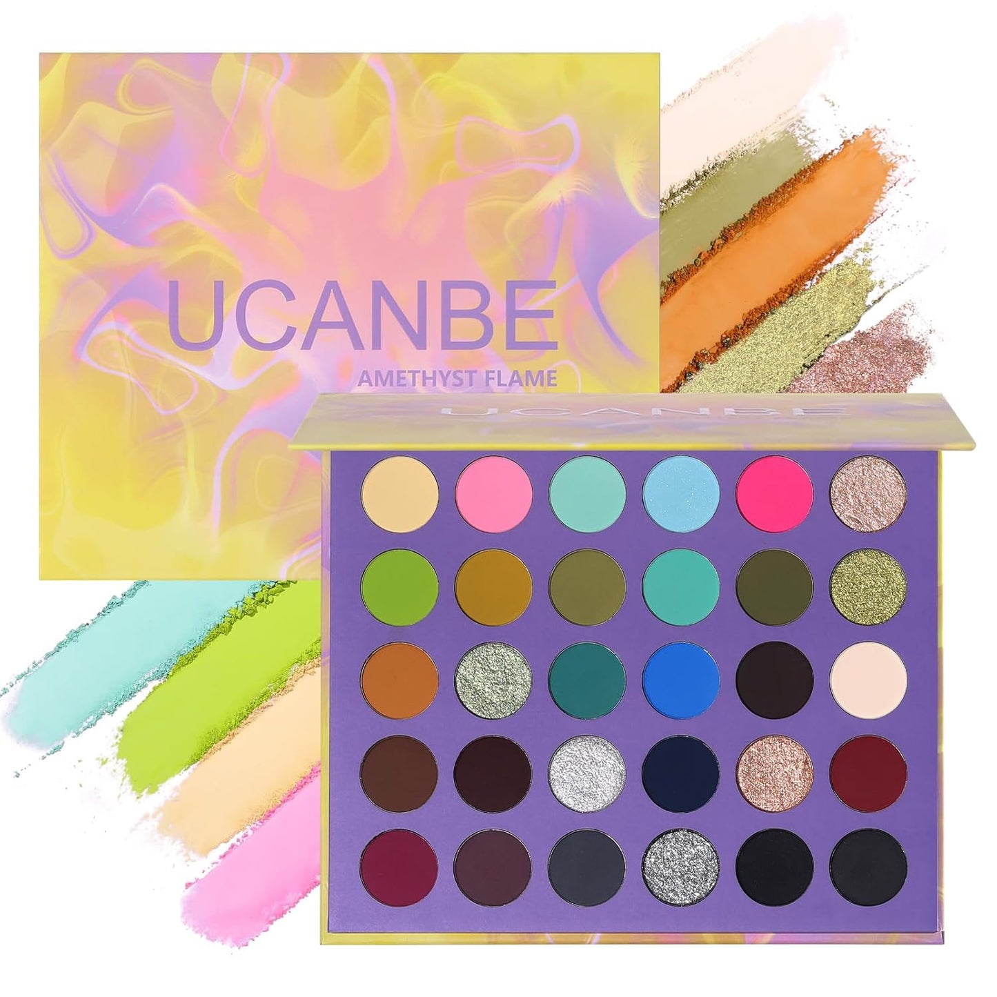 UCANBE Toffee Fusion Nude Eyeshadow Palette, 48 Neutral Shades Naked Eye Shadow Makeup Pallet, High Pigmented Matte Glitter Shimmer Make up Kit for Women Girls