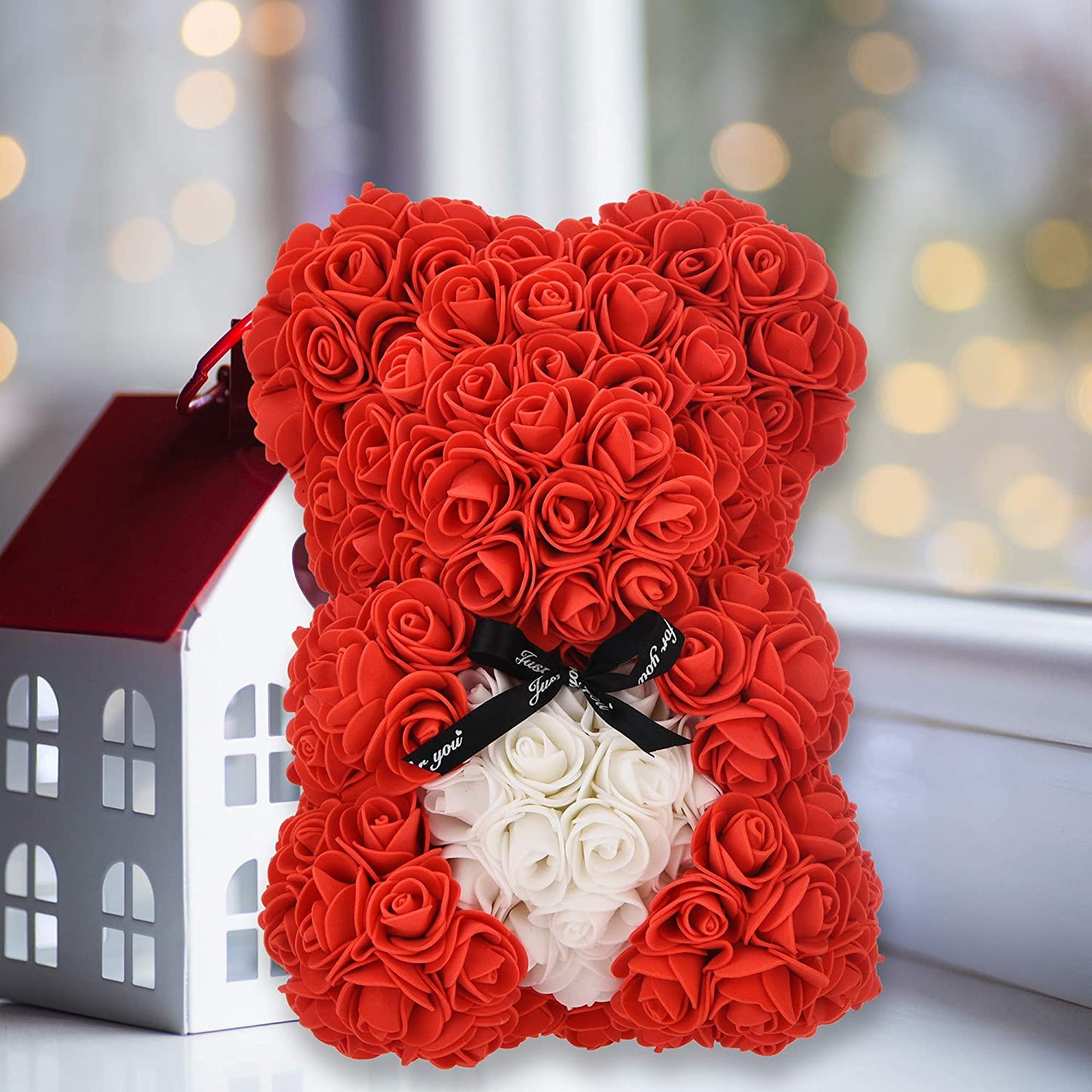 Katoora 9 Pack Large Thicken Hard Plastic Stackable Clear Shoe Organizer for Closet, Easy Assembly Shoe Storage Box with Lid, Display Case Container, Red, Mother Day Teen Girls Birthday Gifts