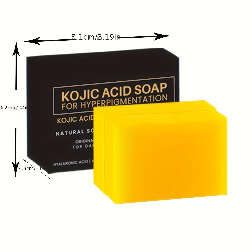 Kojic Acid Handmade Soap, Bath Soap, 2-Pack, Deep Cleansing, Brightening, Improves Roughness, Facial Cleansing, Oil Control,, Essential Oil Soap