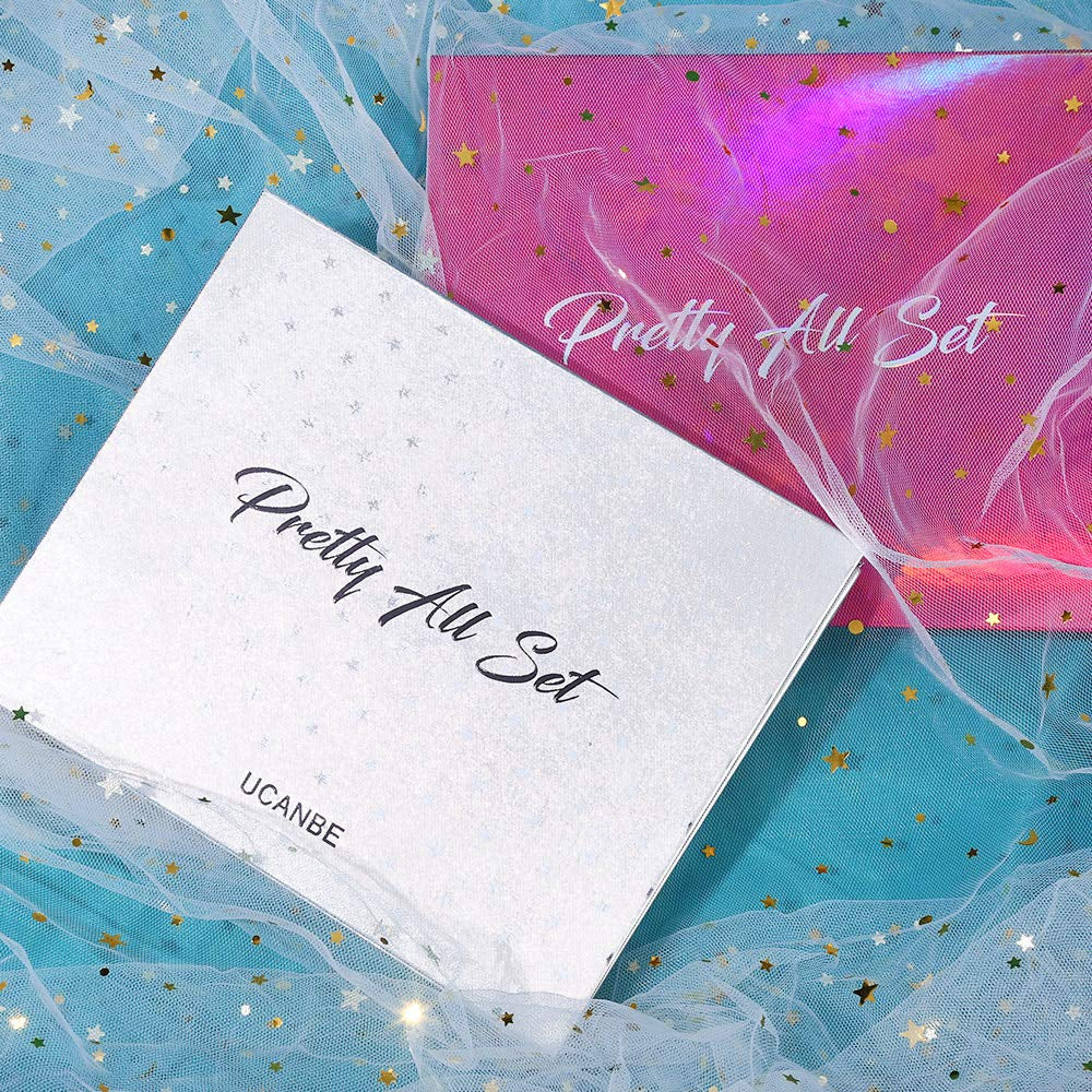 UCANBE Professional 86 Colors Eyeshadow Palette with 15Pcs Makeup Brushes Set Matte Glitter Long Lasting Highly Pigmented Waterproof Contour Blush Powder Highlighter All in One