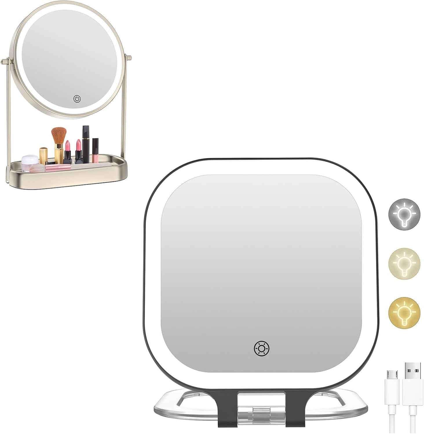 FASCINATE Magnifying Makeup Mirror + Desk Mirrorr