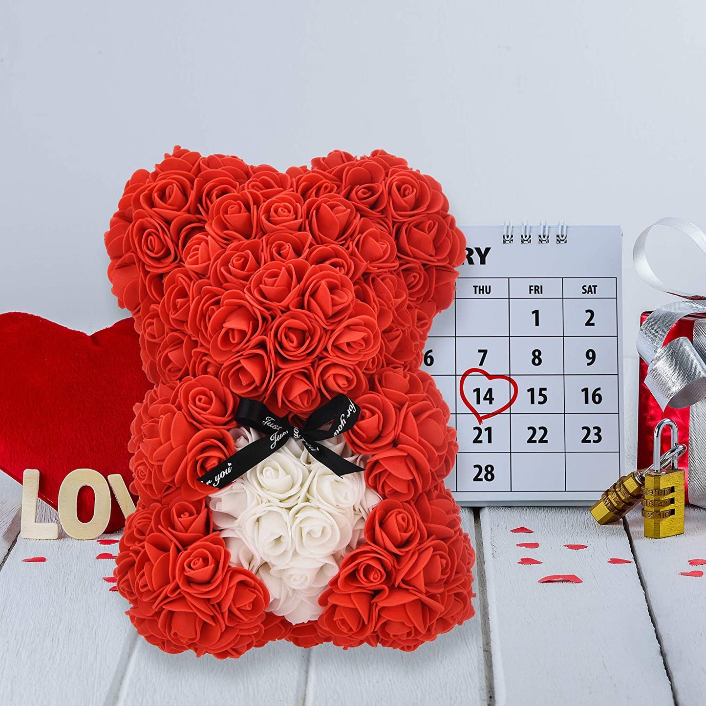 Katoora 9 Pack Large Thicken Hard Plastic Stackable Clear Shoe Organizer for Closet, Easy Assembly Shoe Storage Box with Lid, Display Case Container, Red, Mother Day Teen Girls Birthday Gifts