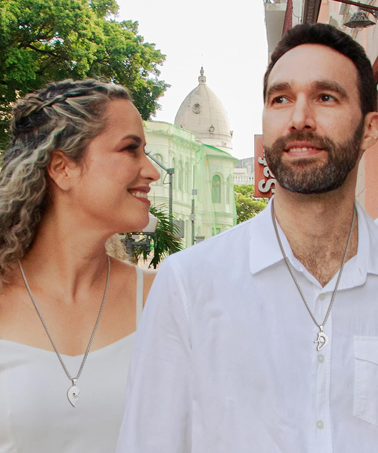 Buleens Heart Pendant Necklaces for Women Mens