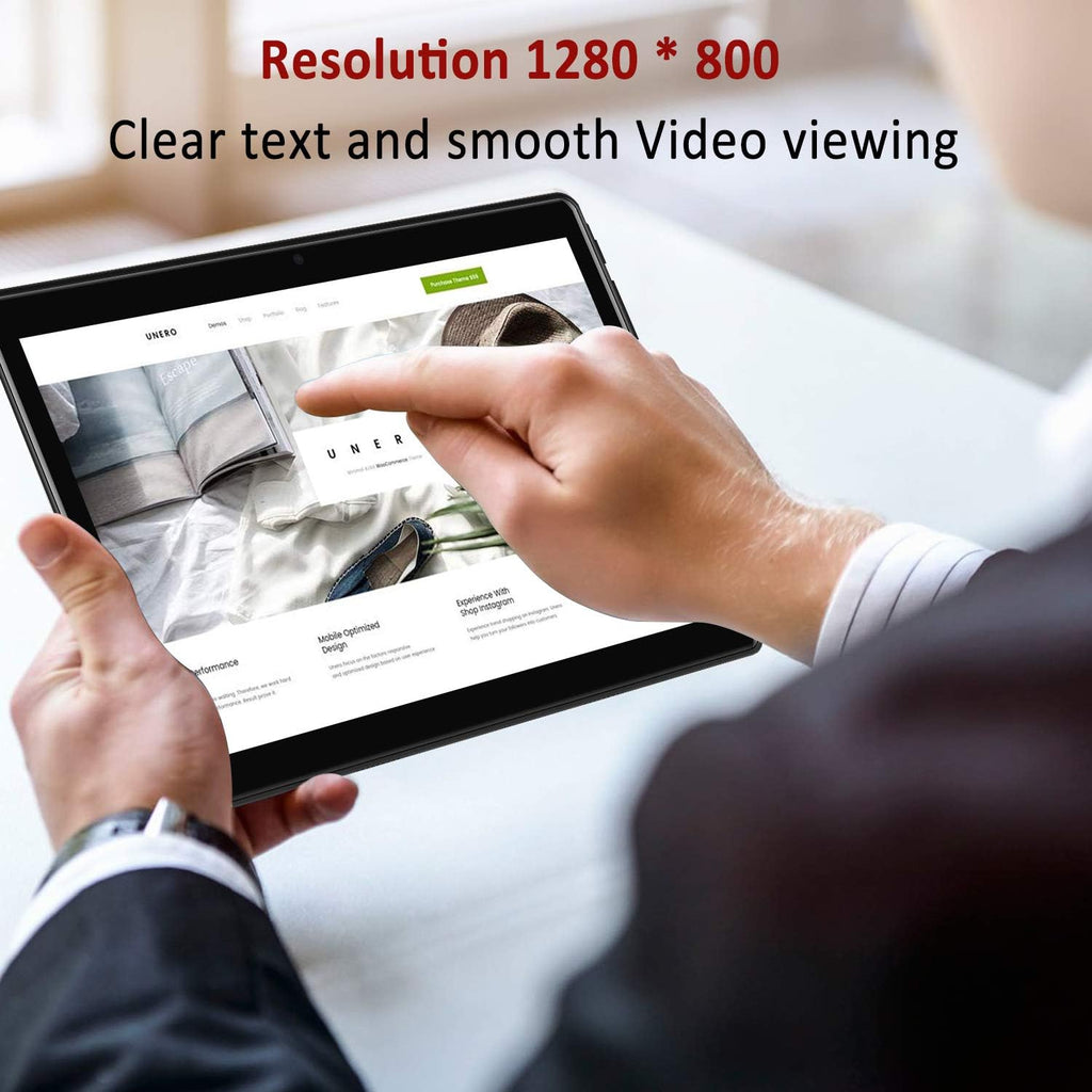 2 in 1 Tablets, Android 10.0 Tablet PC with Wireless Keyboard Case, 4GB RAM 64GB ROM/128GB Computer Tablets, Quad Core, HD/IPS, 8000Mah, 13MP Dual Camera, Cellular Dual 4G SIM + Wifi, DGO-P8