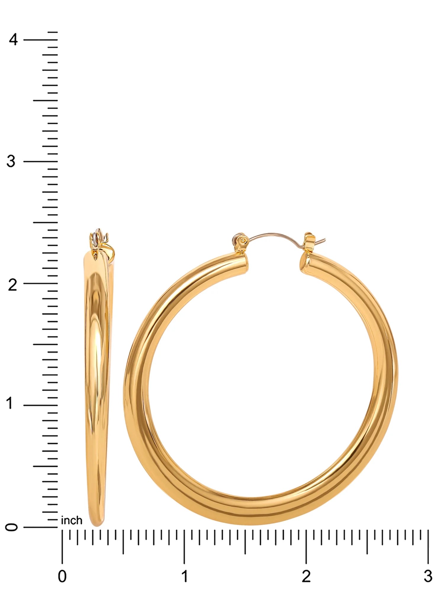 Women'S Polished Hoop Earring