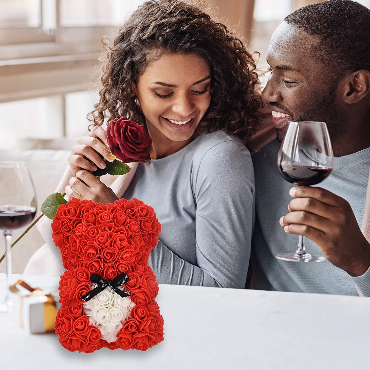 Katoora 9 Pack Large Thicken Hard Plastic Stackable Clear Shoe Organizer for Closet, Easy Assembly Shoe Storage Box with Lid, Display Case Container, Red, Mother Day Teen Girls Birthday Gifts