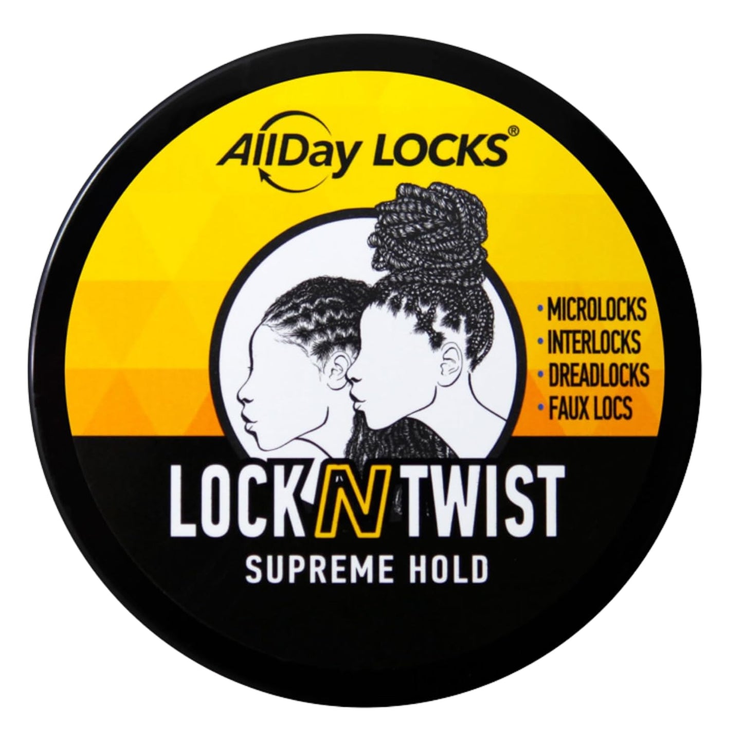 Allday Locks Lock N Twist (5 Oz) | Supreme Hold, No Frizz or Flaking | Hydrating, Nourishing Locking Gel | Grape & Avocado-Infused | Lock & Twist Braids, Locks, Twists, Cornrows | 5 Oz
