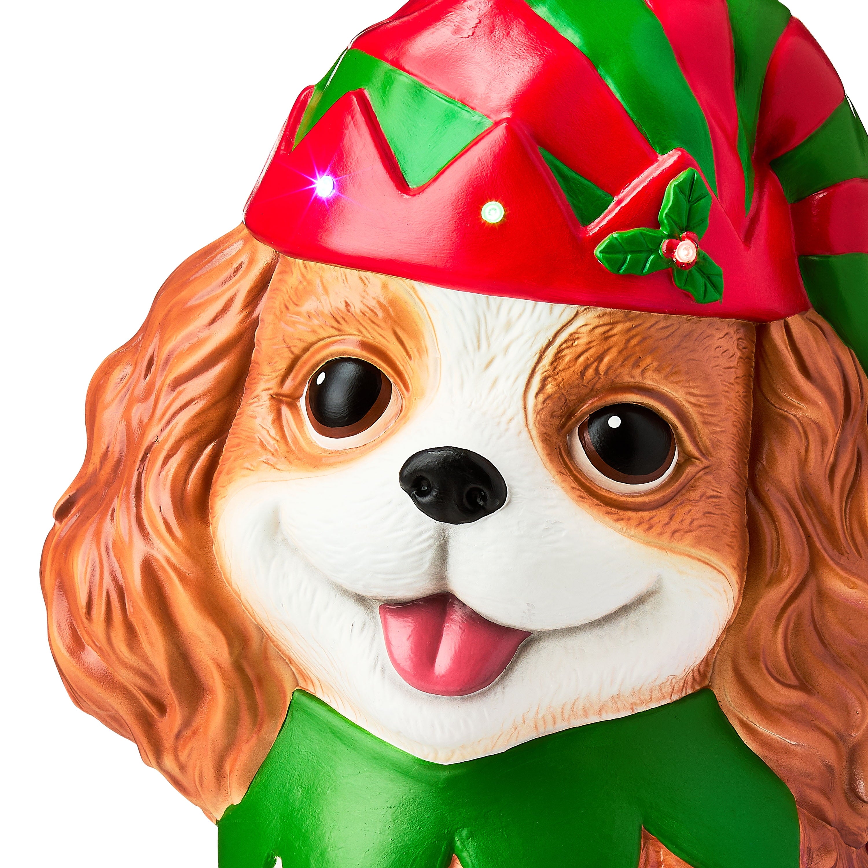 Lighted Blow Mold Dog Outdoor Christmas Decoration, Multicolor, 26", by