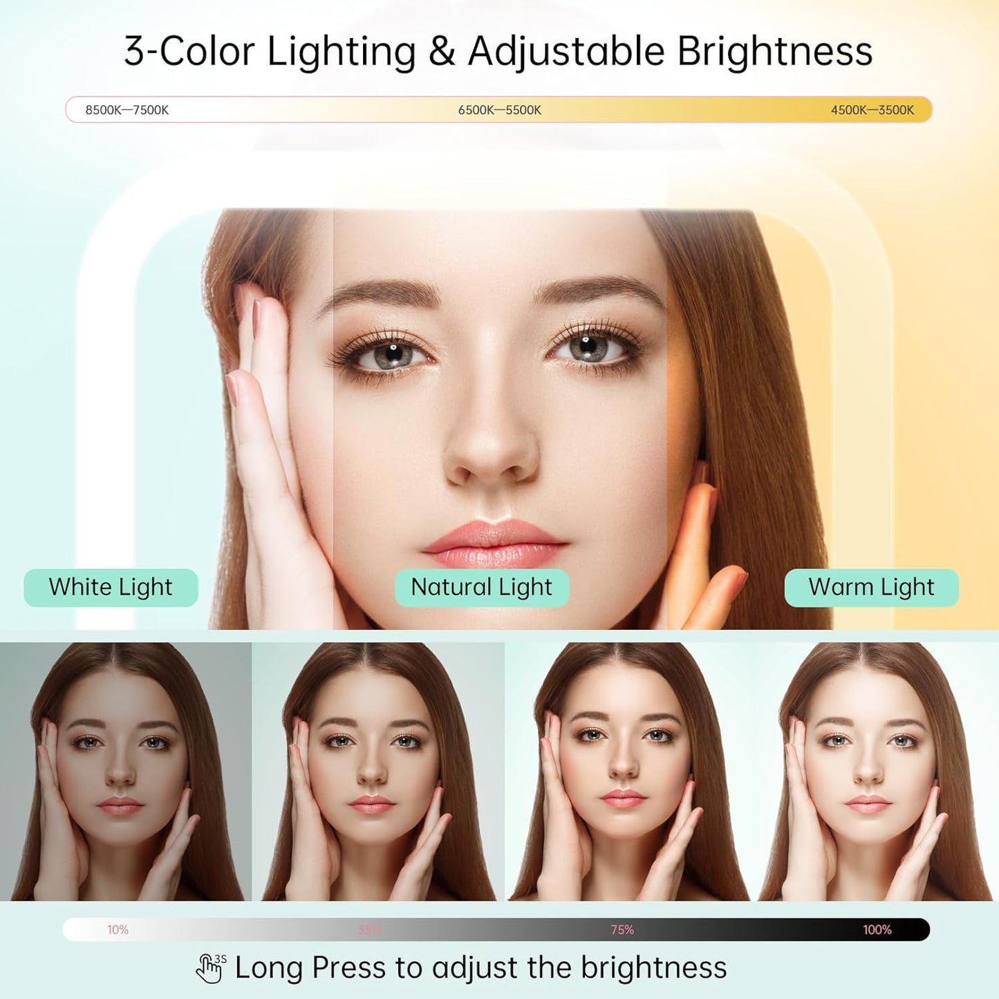 FASCINATE Magnifying Makeup Mirror + Desk Mirrorr