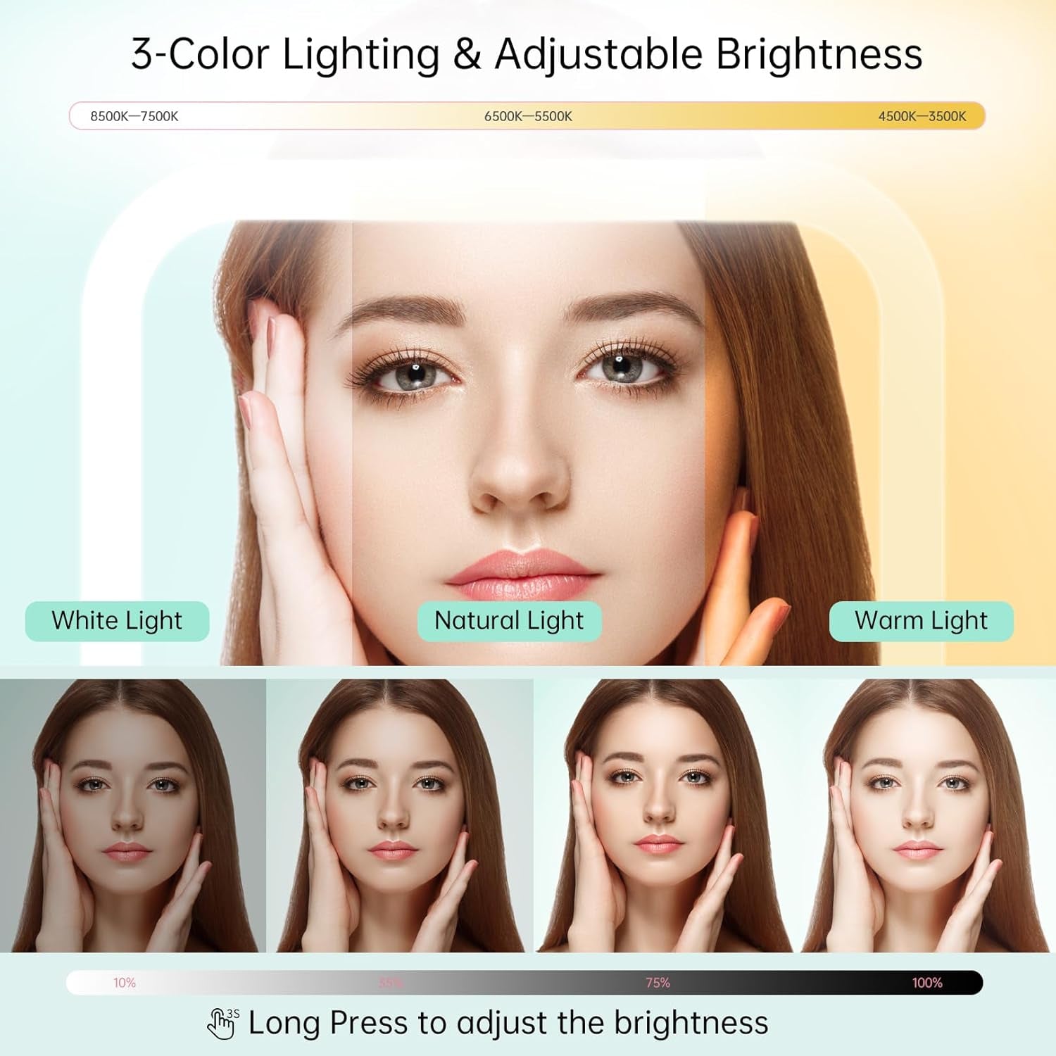 FASCINATE Magnifying Makeup Mirror + Desk Mirrorr