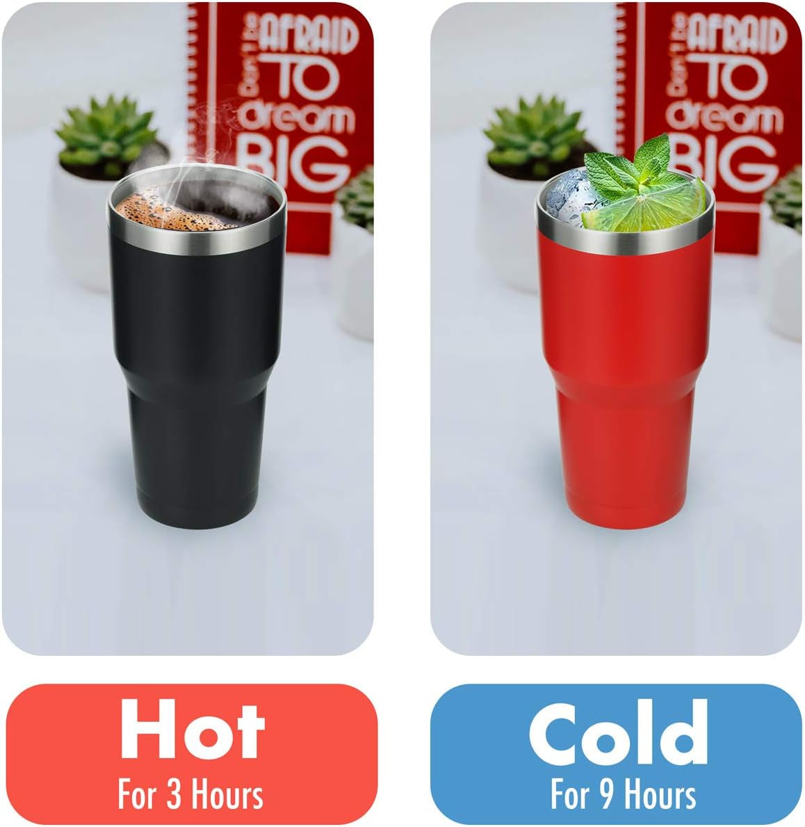 ALOUFEA 30Oz Stainless Steel Tumbler, Insulated Coffee Tumbler Cup with Lid and Straw, Double Walled Travel Coffee Mug for Hot & Cold Drinks (Leopard, 1 Pack)