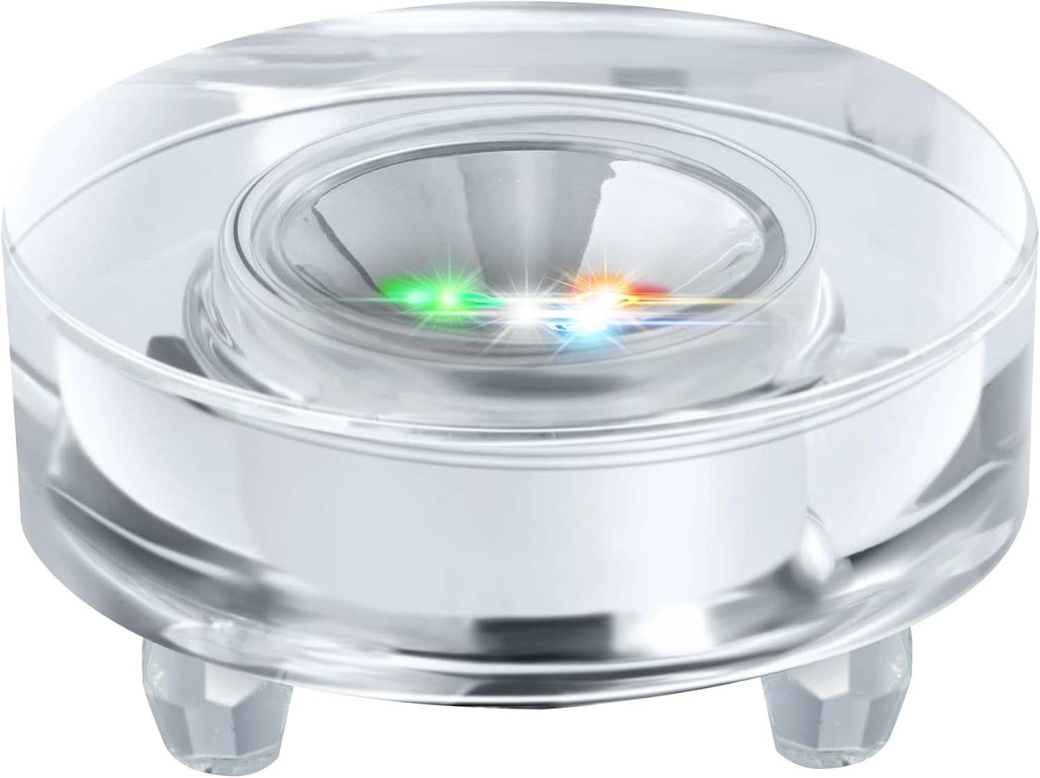 IFOLAINA Crystal LED Light Base Multicolor Changing Pedestal Color Show Stand Lighted Display Plate AC Power for 3D Glass Art Octagon Light Base