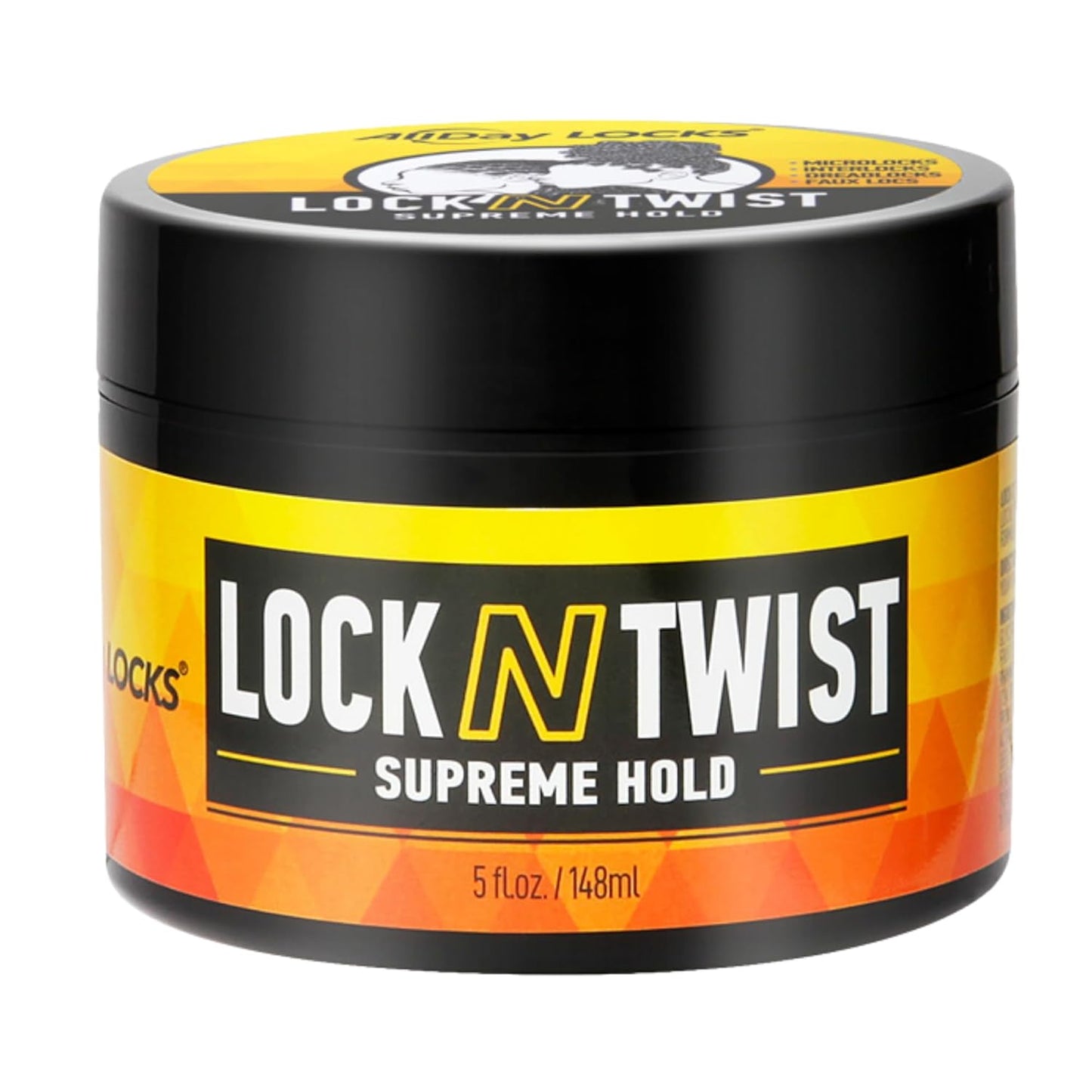 Allday Locks Lock N Twist (5 Oz) | Supreme Hold, No Frizz or Flaking | Hydrating, Nourishing Locking Gel | Grape & Avocado-Infused | Lock & Twist Braids, Locks, Twists, Cornrows | 5 Oz
