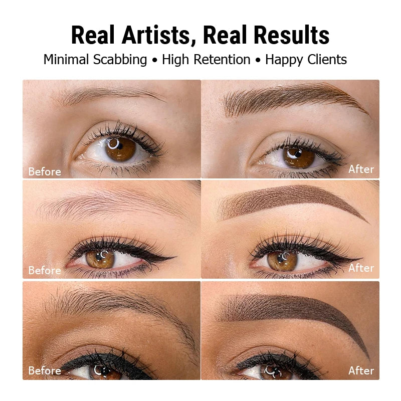 AIMOOSI Professional Microblading Pigment for Nano Brows | REACH Certified Permanent Makeup Tattoo Ink for PMU Artist | 3ml