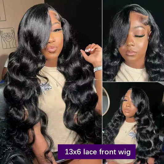 40 44 Inch Hd Body Wave Lace Front Wig Pre Plucked 13x4 13x6 Loose Wave Lace Frontal Wig 100% Human Hair Wigs On Clearance Sale