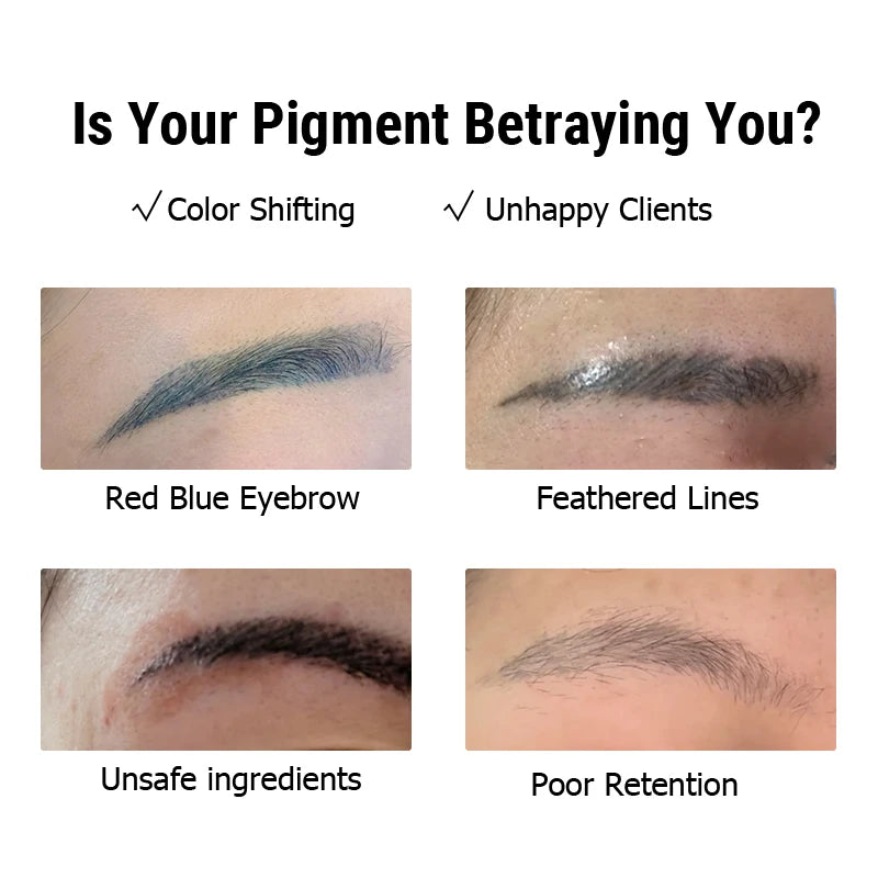 AIMOOSI Professional Microblading Pigment for Nano Brows | REACH Certified Permanent Makeup Tattoo Ink for PMU Artist | 3ml