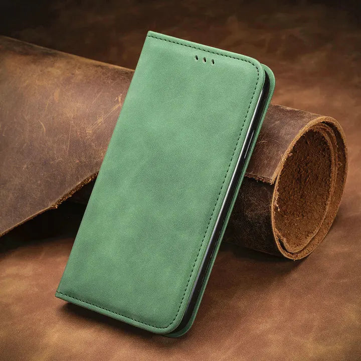For iPhone 17 Pro Max 2025 Luxury Case Smooth Leather 360 Protect iPhone17 Air Case iPhone 17 ProMax 17Air Magnetic Flip Cover