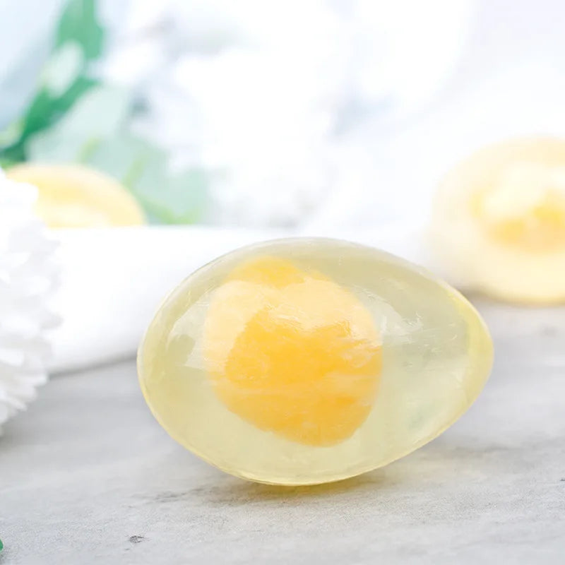 Private Label Natural Organic Collagen Egg Soap Handmade Anti-Acne Whitening Herbal Cleansing Face Bath Soap