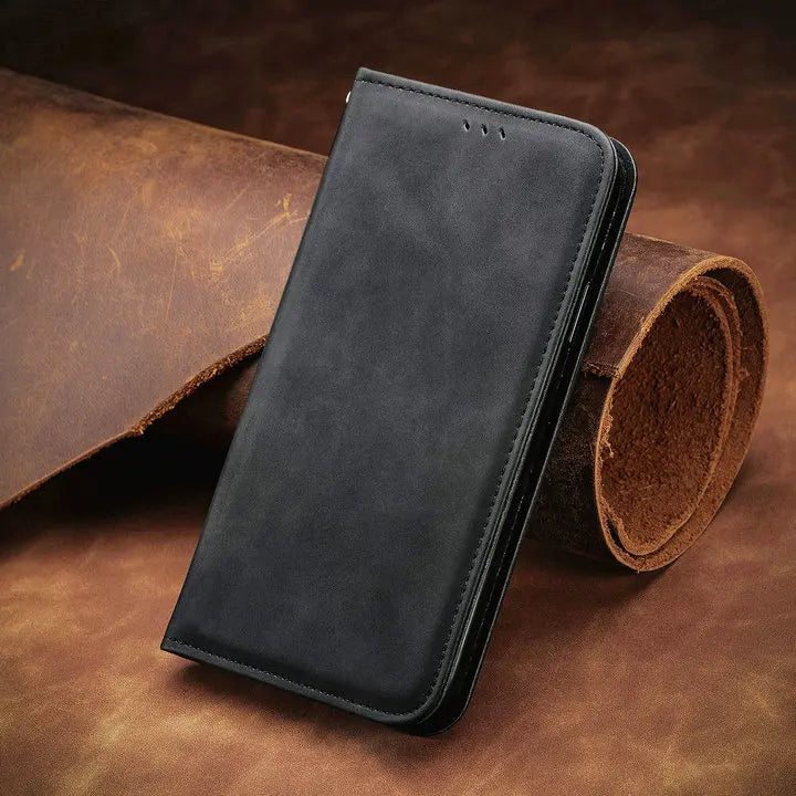 For iPhone 17 Pro Max 2025 Luxury Case Smooth Leather 360 Protect iPhone17 Air Case iPhone 17 ProMax 17Air Magnetic Flip Cover