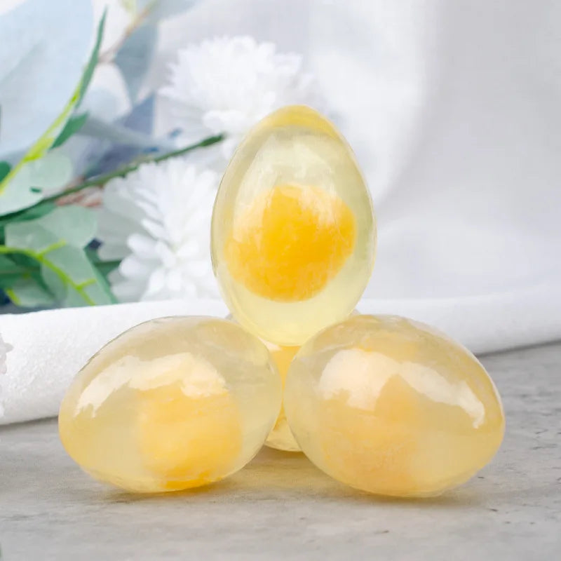 Private Label Natural Organic Collagen Egg Soap Handmade Anti-Acne Whitening Herbal Cleansing Face Bath Soap