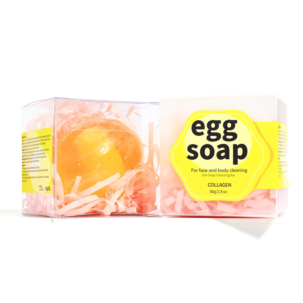 Customized Organic Egg Soap Collagen Soap for Facial and Body Whitening Yoni Wash Handmade Essential Oil Soap
