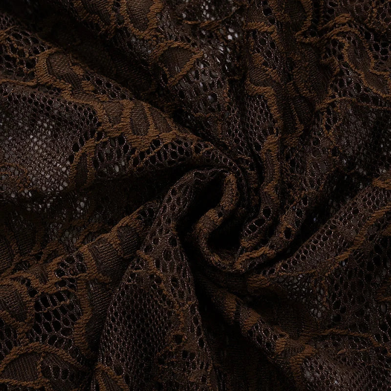 Mozision One Shoulder Lace See Through Sexy Maxi Dress Women Gown Fashion Off-shoulder Sleeveless Backless Club Long Dresses