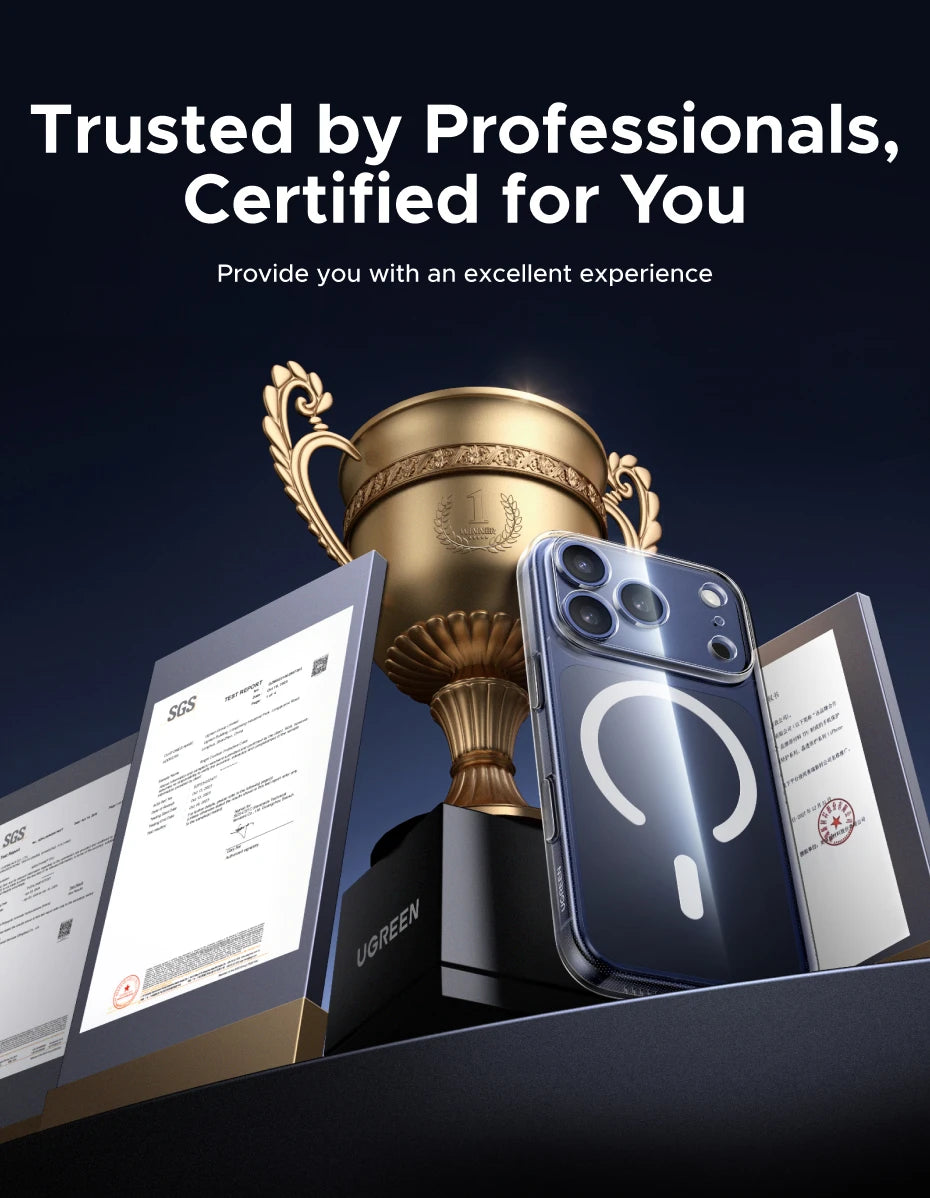 UGREEN Magnetic Case for iPhone 17 Pro Max Case Shockproof Cover for iPhone 17 Pro Max Plus 17pro Macsafe TPU Cases