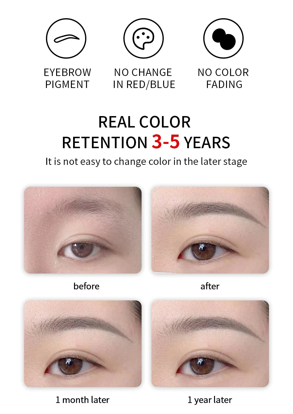 AIMOOSI Professional Microblading Pigment for Nano Brows | REACH Certified Permanent Makeup Tattoo Ink for PMU Artist | 3ml