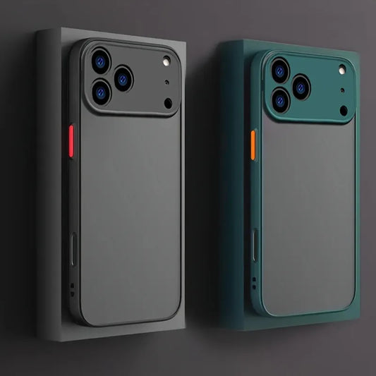 For iPhone 17 16 Pro Max Case Armor Shockproof Matte Phone Cases For iPhone17 16 15 14 13 12 Por Max Plus 17Pro Air Clear Cover